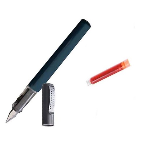Pluma Fuente para Escribir MXLUB-013 1pza 0,38mm 4mm Azul 1 Tinta Naranja Plástico Para Cartucho LargeCartri, LuxBlue