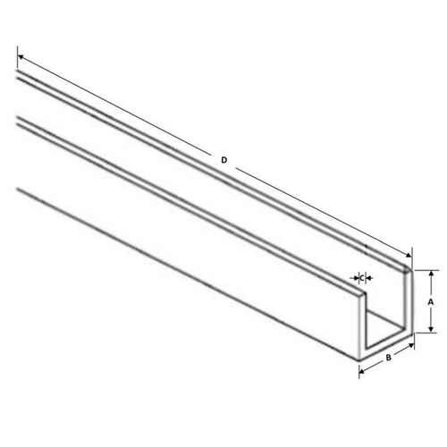 Perfil Protector Tipo U MXFLG-001 12x12x12" 1,52m C,20 Galvanizado, FiloGalv