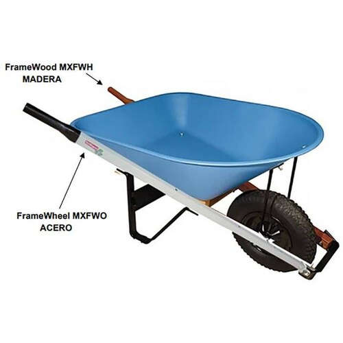  Refacciones para carretilla, MXFWH-001-16, 162cm Longitud, PTR, FrameWheel
