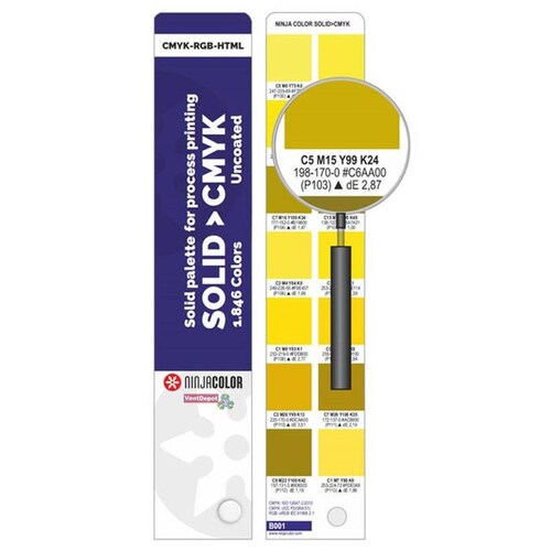  Abanico de Colores con 1846 CMYK, MXBLE-002-9, 1846 Colores, Sin Recubrimiento, 2x2cm, Diseño Abanico, Grosor 90 g/m², Papel., Ninja Blue Belt
