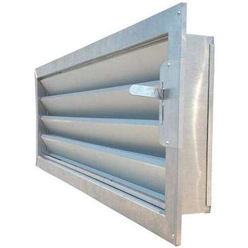 Louvers para Cuarto de Maquinas, MXCLV-1120, 21x36x6", base x altura x fondo, Aluminio, C.20, Montaje/Marco/Control Exterior, c/Riel Interior 2", CleanLouv