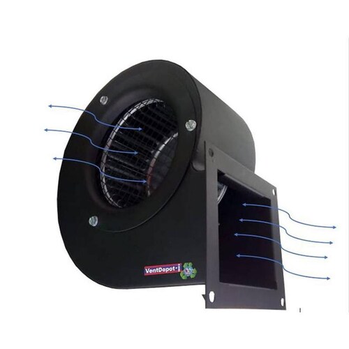  Extractor de Aire Chico, MXMIN-002-5, Rotor Jaula Ardilla 5" Diámetro, 306m3/hr, 1550RPM, 127V, 0.50A, 1/30HP, 60Hz, 48dB., MiniBlower