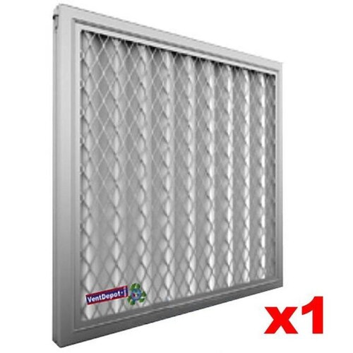 Filtro con Acetato Metalico, MXWNS-031, 8x28x1", MERV 7, Eficiencia: 45 a 55% a 30 mic, 764 m3/hr a 500 ppm, Lavable. 1 pza, WindScreen