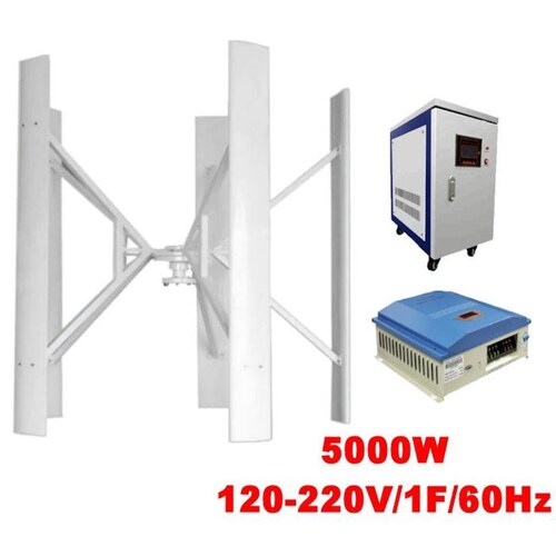  Modulo Eólico Kit Vertical, MXTKT-001-13, Generador 5000W, 120V,5 Aspas, Vientos de 2.5 a 55 m/s, -40C a 80C, Inversor 5000W, 120V, 1F, 60Hz Controlador 5000W, 120V, Off Grid., SmartKit