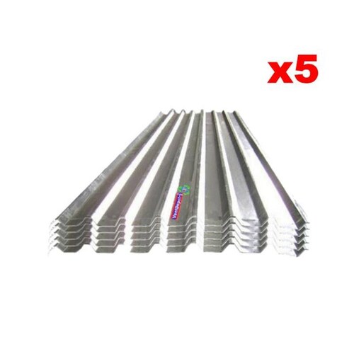 Lamina Acanalada para Bodegas, MXCUG-060, 1x3.05m, Calibre 26, Perfil R-101, Material Galvanizado, Color Gris Metálico, Peralte 3.81 cm, 5Pzas, R-101 Galvanizado