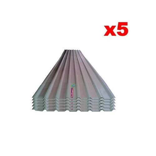Lamina Acanalada Para Industras, MXCUP-024, 1.01x3.05m, Calibre 22, Perfil R-101, Material Pintro, 2.5 cm Peralte, 5Pzas, R-101 Pintro