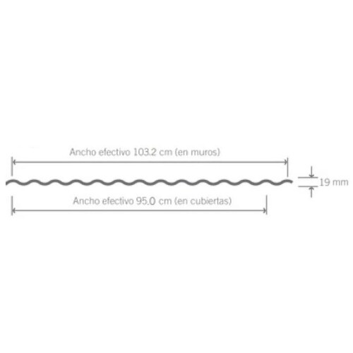 Laminas Galvanizadas en Venta, MXOGV-030, 1x4.88m, Calibre 22, Perfil O-100, Material: Acero con Acabado Galvanizado, Gris Metálico, 5Pzas, O-100 Galvanizado