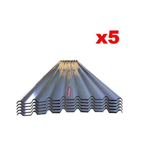 Lamina Acanalada Tradicional, MXRSG-064, 0.72x4.27m, Calibre 26, Perfil R-72, Material: Acero con Acabado Galvanizado, Peralte 2.5cm, 5Pzas, R-72 Galvanizado