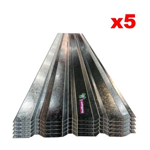 Lamina R-72 Zintro Material Acero, MXSZA-036, 0.72x7.32m, Calibre 26,Perfil R-72, Material: Acero con Acabado Zintro Alum, Peralte 2.5cm, 5Pzas, R-72 Zintro Alum