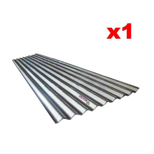Lamina para Techo de Acero, MXZTA-035, 0.77x7.32m, Calibre 26, Perfil O-30, Material: Acero con Acabado Zintro Alum, Peralte 1.9cm, 1Pza, O-30 Zintro Alum