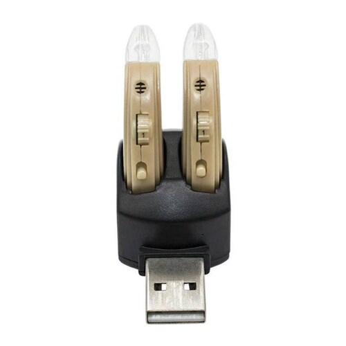 Audífonos Auditivos Doble BET, MXHDO-001-15, 1 Par, Beige, 200-3500hz, ± 4dB 130, Carga USB, 1,2V, Plástico ABS,, HeadDigital Pro