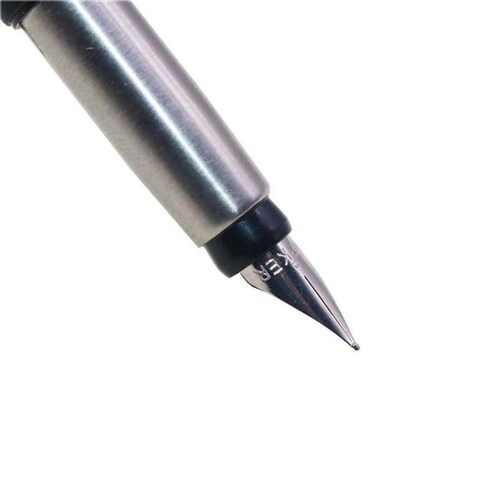 Pluma Tipo Fuente para Firmar MXSBW-005 1pza 0,5mm 4mm Azul 1 Tintas Azul Marino Acero Inoxidable Para Cartucho LargeCartri, SwiftBlue