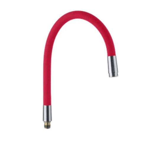 Grifería con Cabeza Flexible MXKYS-006-3 RojoManual Manguera 50cm FríoCalientetubo O 19mm, KitSili