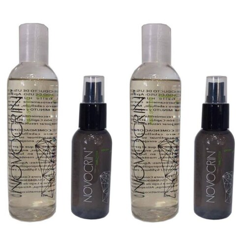 Paquete de Limpieza Capilar MXHGO-002-6 2xShampoo 250ml 2xLocion 100ml Unisex Botella de Plástico Uso Diario HairGrowth