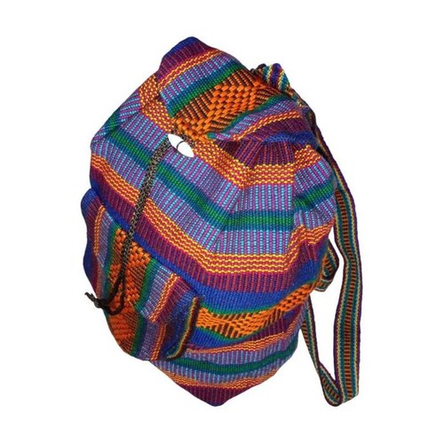 Mochilas Mexicanas MXLIZ-002-3 2 Pzas 10Kg AzulMoradoNaranja Hechas a Mano HiloEstambre, LitzColors