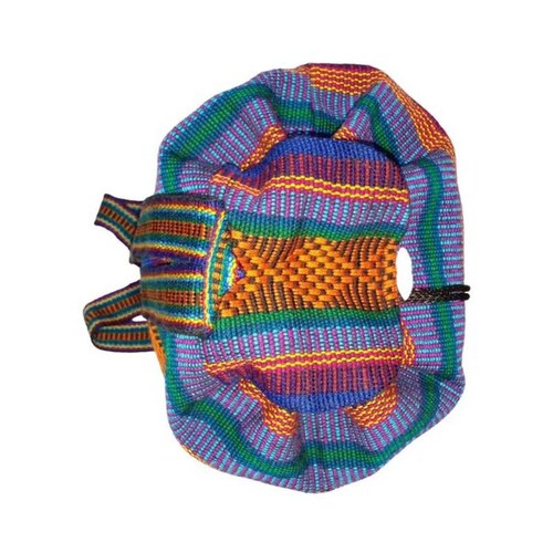 Mochilas Mexicanas MXLIZ-002-3 2 Pzas 10Kg AzulMoradoNaranja Hechas a Mano HiloEstambre, LitzColors