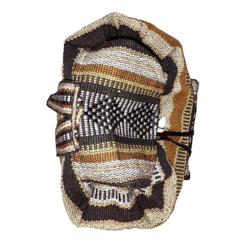 Mochila Artesanales Mexicanas MXQUE-001-10 1 Pza 10Kg CaféBeigeNegro Hechas a Mano HiloEstambre, QuetzColors
