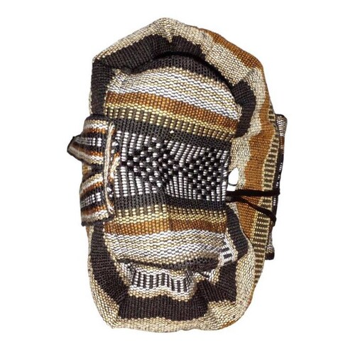 Mochilas Mexicanas MXQUE-001-13 1 Pza 10Kg CaféBeigeNegro Hechas a Mano HiloEstambre, QuetzColors
