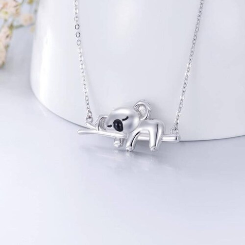 Colgante con Figura de Koala MXKLR-002-2 2 Pzas Collar KoalaRama Gris Metal, KoalaNeck02