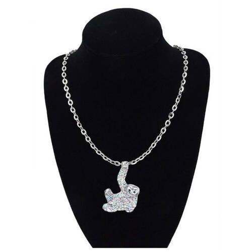 Cadena con Dije de Oso Perezoso MXYPO-005-4 5 Pzas Collar Oso PerezosoColgado Gris Metal, SlothyNeck02