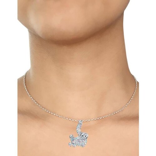 Cadena con Dije de Oso Perezoso MXYPO-005-4 5 Pzas Collar Oso PerezosoColgado Gris Metal, SlothyNeck02
