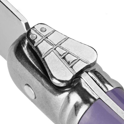 Cuchillo de Acero Laguiole MXGUR-004-1 4 pzas 23 cm Morado Acero Inoxidable Cuchillo para carne, LaguiolePurple