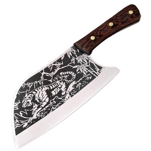 Cuchillo para cortar Pollo MXTGC-001-29 1 Pza 38cm Cuchillo para Carne Acero Inoxidable, TigerCleaver.