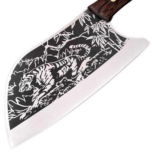 Cuchillo para cortar Pollo MXTGC-001-29 1 Pza 38cm Cuchillo para Carne Acero Inoxidable, TigerCleaver.