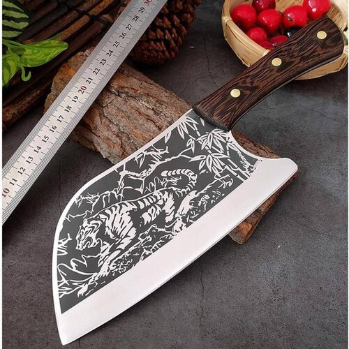 Cuchillo para cortar Pollo MXTGC-001-29 1 Pza 38cm Cuchillo para Carne Acero Inoxidable, TigerCleaver.