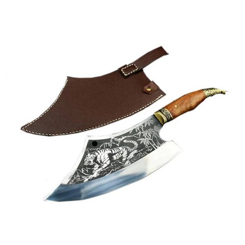 Cuchillos para Cortar Carne MXTGR-001-17 1 Pza 41cm Cuchillo para Carne Acero Inoxidable, TigerSharp