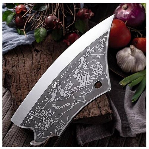 Cuchillos para Cortar Carne MXTGR-001-17 1 Pza 41cm Cuchillo para Carne Acero Inoxidable, TigerSharp