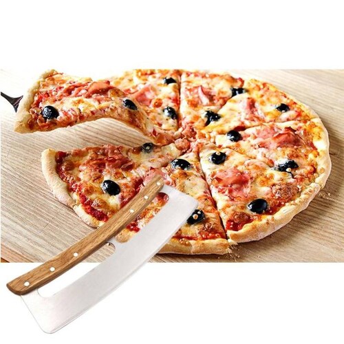 Utensilios Modernos para Pizza MXZZA-001-11 1 Pza 35cm Acero Inoxidable Cortador PizzaBlade