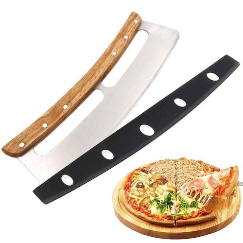 Cortadores y Utensilios de Pizza MXZZA-001-29 1 Pza 35cm Acero Inoxidable Cortador PizzaBlade