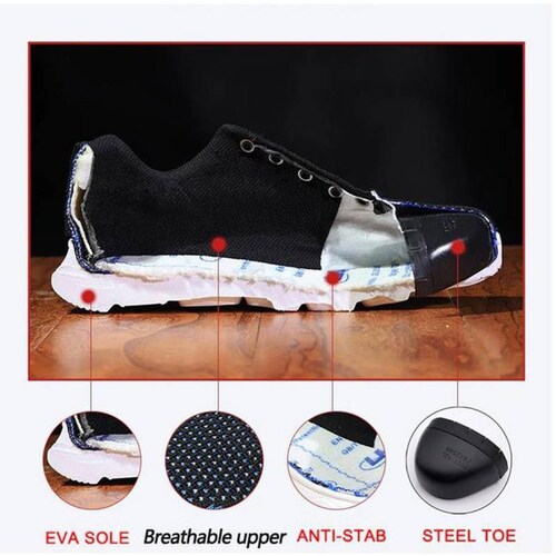 Zapatos de Trabajo Resistentes MXKAC-010 Talla 11US, 27.5MX, 45EUR, Verde/Negro, Plantilla Kevlar, Suela EVA, Punta de Acero, Agujetas, Ligero, Transpirable.