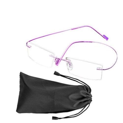Lentes de vista cansada MXTMG-004-3 2 Pzas Marco Azul Protección UV Titanio, TitaniumHug