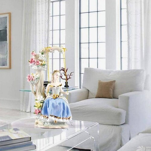Figura porcelana distinguida MXMDT-002-10 2 Pzas 18,5x35x14cm Frente x Alto x Fondo Porcelana Artesanal MadameConti