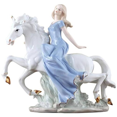 Figura porcelana encanto MXMGN-001-10 1 Pza 30x32x11cm Frente x Alto x Fondo Porcelana Artesanal MadameDiAngelo