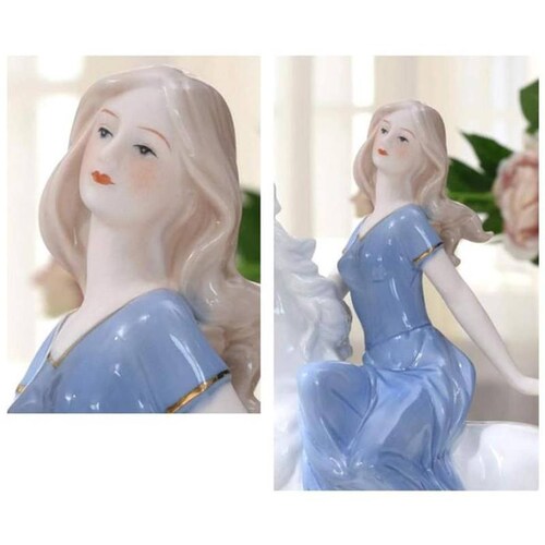 Figura porcelana encanto MXMGN-001-10 1 Pza 30x32x11cm Frente x Alto x Fondo Porcelana Artesanal MadameDiAngelo