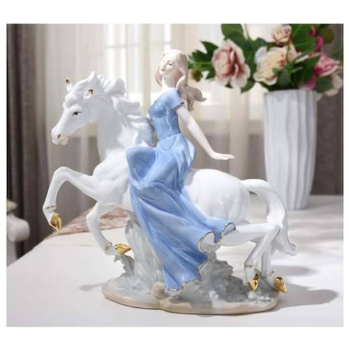 Figura porcelana encanto MXMGN-001-10 1 Pza 30x32x11cm Frente x Alto x Fondo Porcelana Artesanal MadameDiAngelo