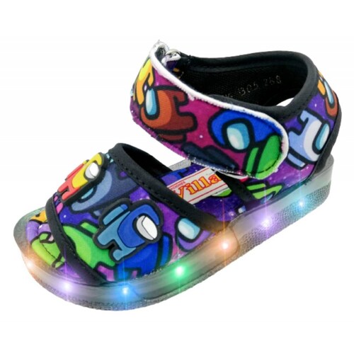 Huarache niño among us impostor videojuego luces led 305