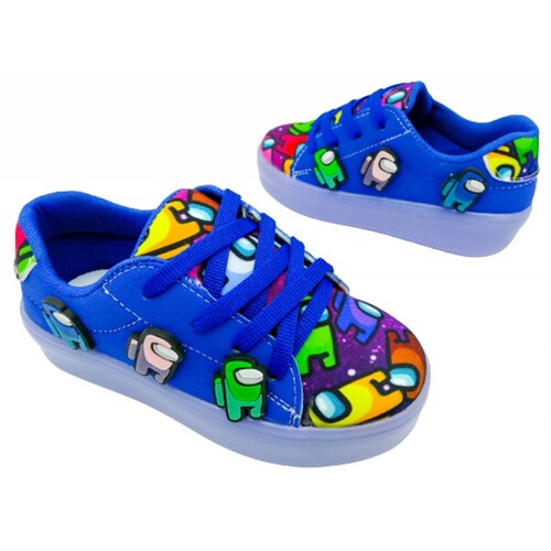 Tenis Among Niño Luces Led Impostor Videojuego 310 15/21.5 (15.0 - 21.5)