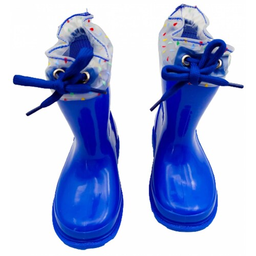 Bota Lluvia Niño Kids Vane Pollito Feliz Confeti 612 Azul (12.0 - 21.0)