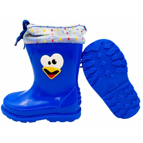Bota Lluvia Niño Kids Vane Pollito Feliz Confeti 612 Azul (12.0 - 21.0)