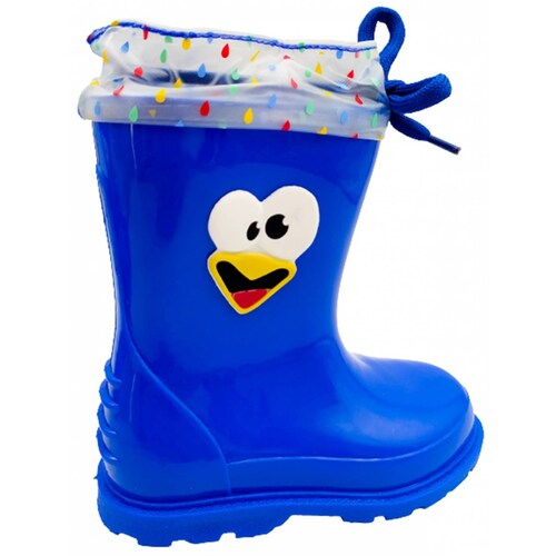 Bota Lluvia Niño Kids Vane Pollito Feliz Confeti 612 Azul (12.0 - 21.0)