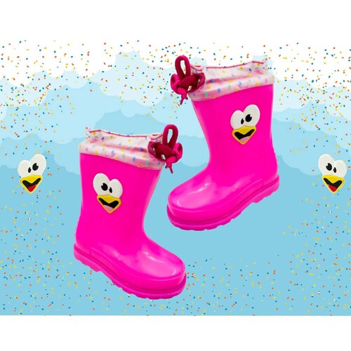 Bota Lluvia Niño Kids Vane Pollito Feliz Confeti 612 (12.0 - 21.0)