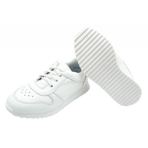 Tenis blanco 100% piel escolar niÑos arco ortopedico 28842