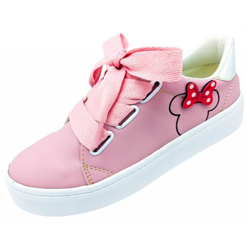 Tenis Niña Mimi Choclo Juvenil Casual Moda 132-P Pétalo Rosa
