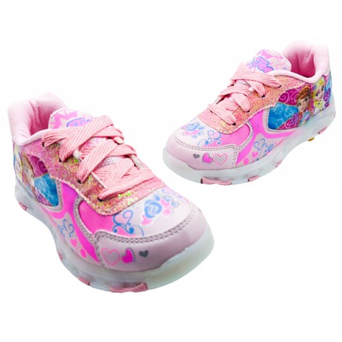 Tenis Niña Princesas Luces Leds Elsa Y Ana Rosa 639-RP (12.0 - 21.5).
