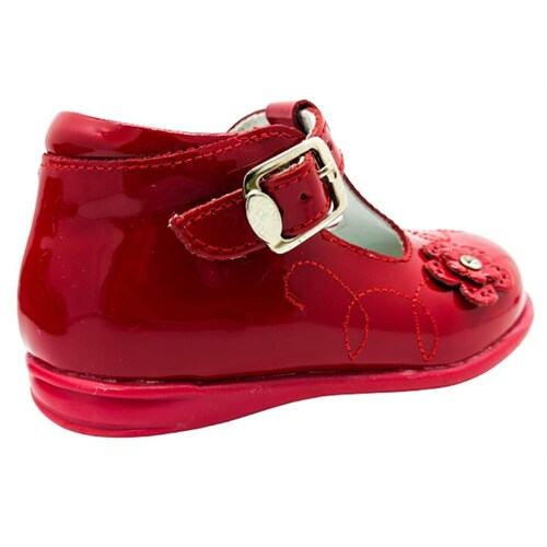 Zapato Niña Arco Soporte Charol Primeros Pasos 8067 Rojo (12.0 - 17.5).
