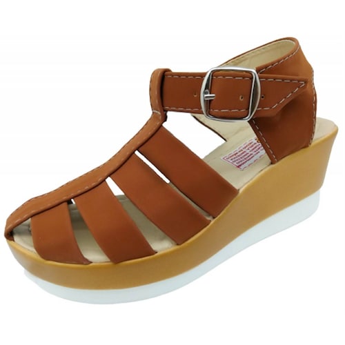 Sandalia Huarache Plataforma Mujer Playa Cómodas FERNANDA .